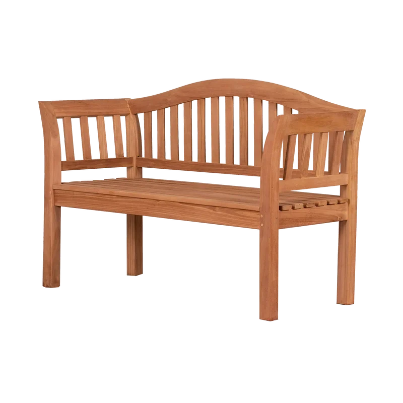 Teak-Gartenbank Wave