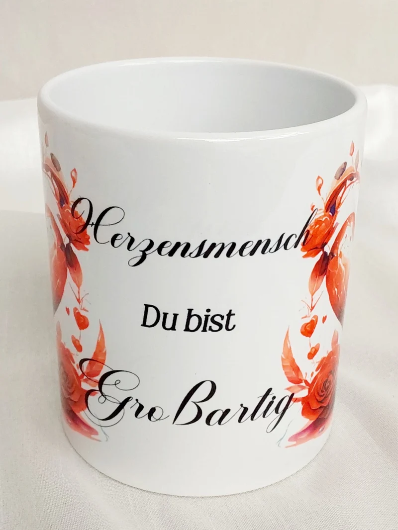 Herz Blumen Spruch Herzensmensch