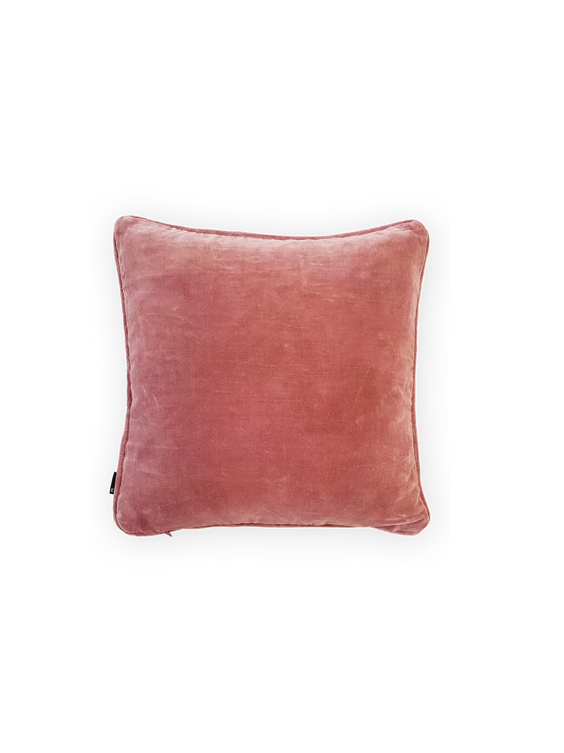 Kissenhülle Velours | UNI pink dust
