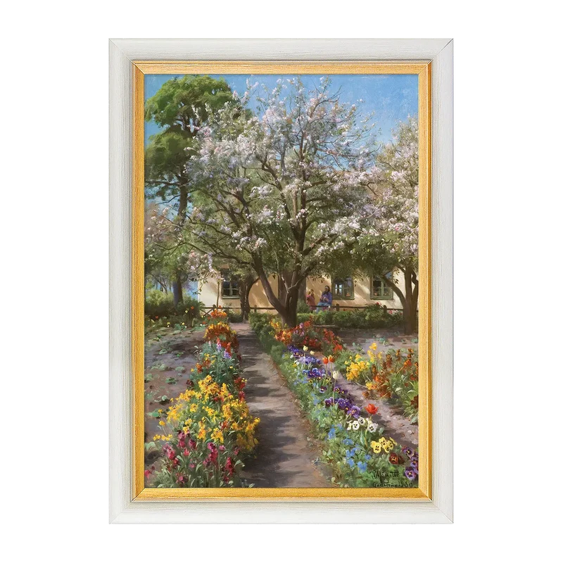 Blühender Garten im Frühling, 1930