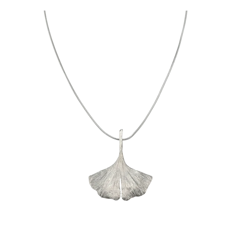 Ginkgo-Collier in 925er-Sterlingsilber
