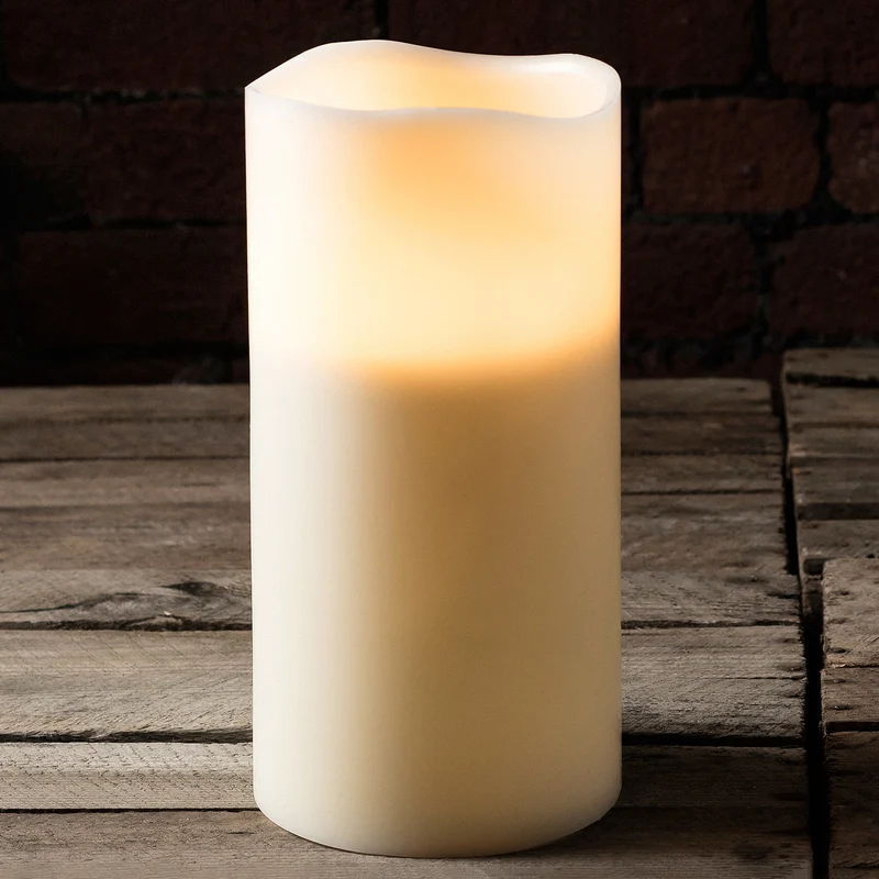 Venti LED Stumpenkerze Echtwachs 30cm