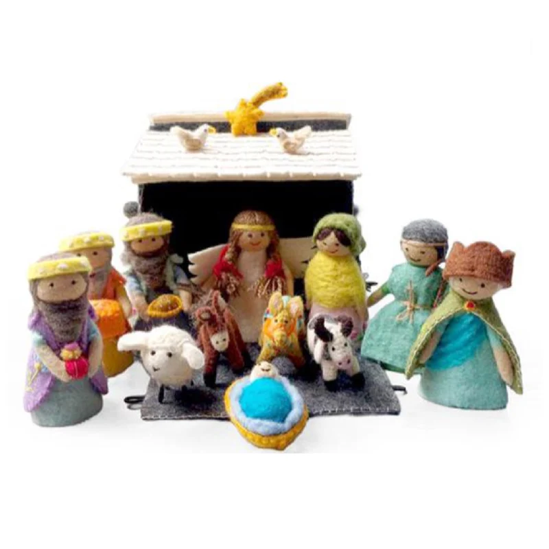 Krippe als Geschenk und Weihnachtsdeko