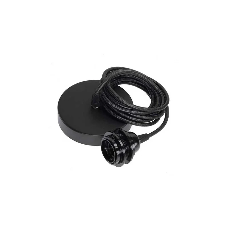 Deckenmontage für 1 Lampe Schwarz
