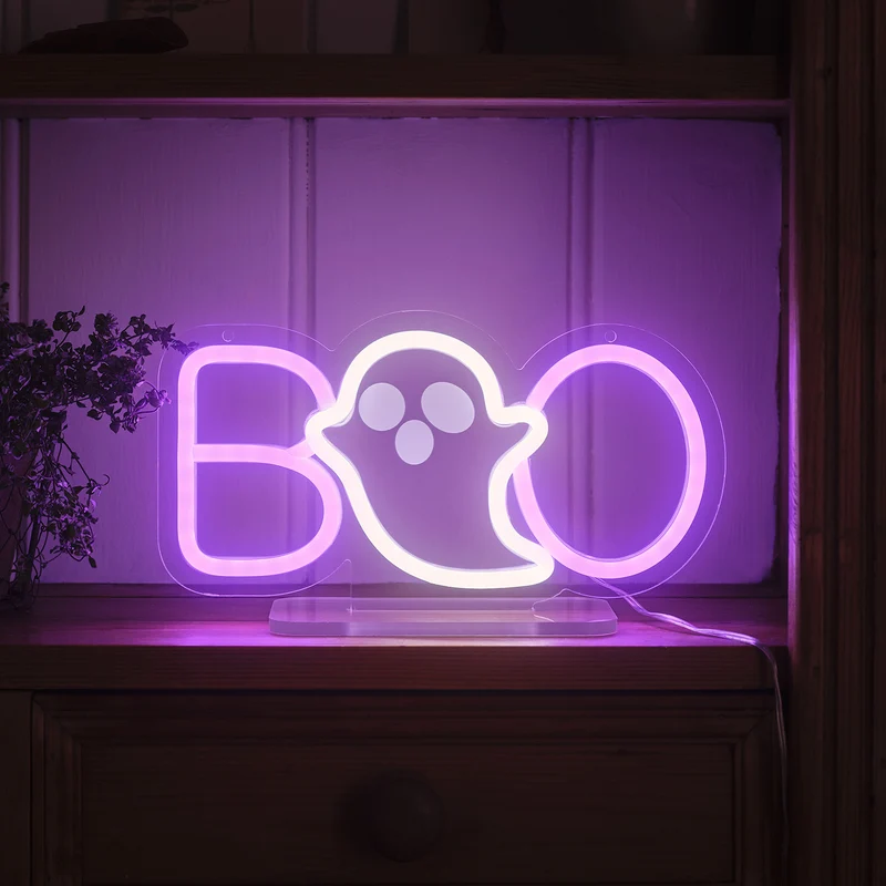 Neon Tischlampe Boo