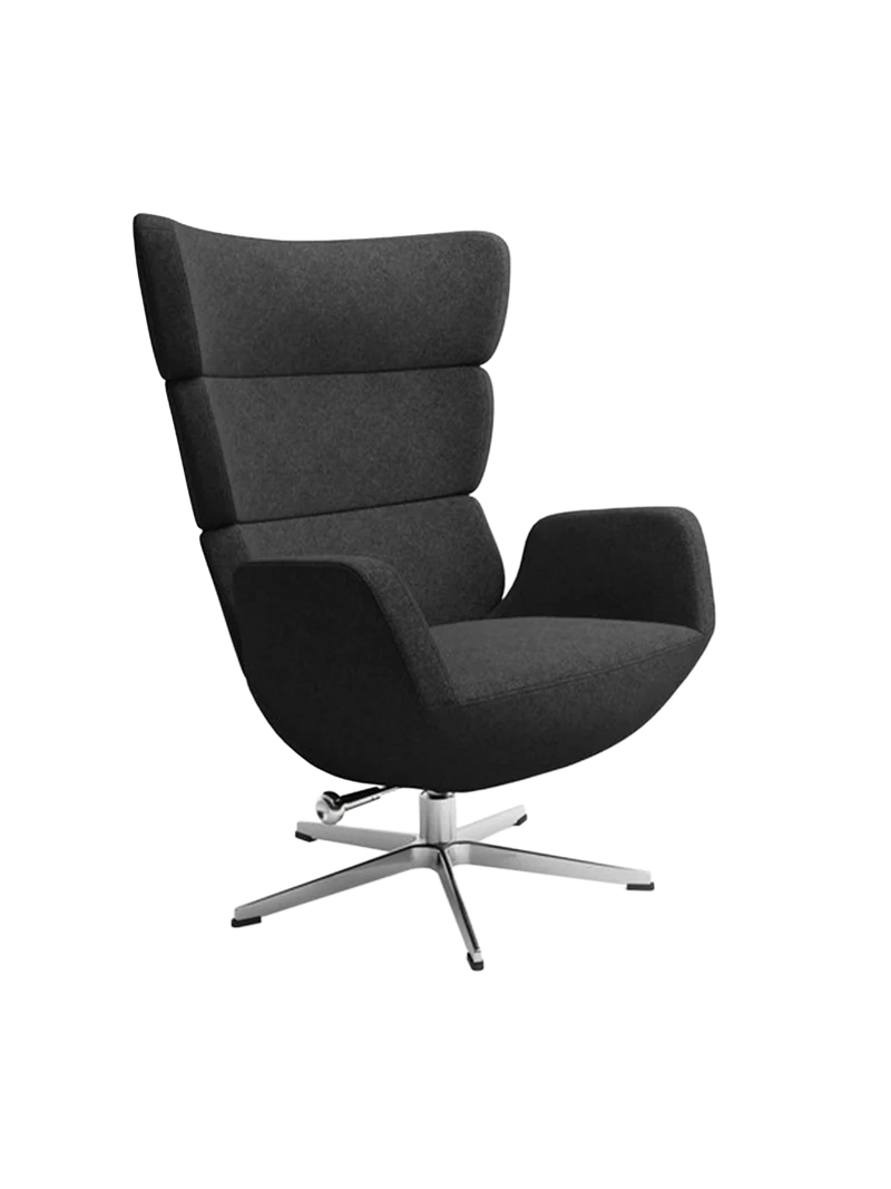 Stoffsessel | "Tommy" in Facet Black ohne Kippfunktion