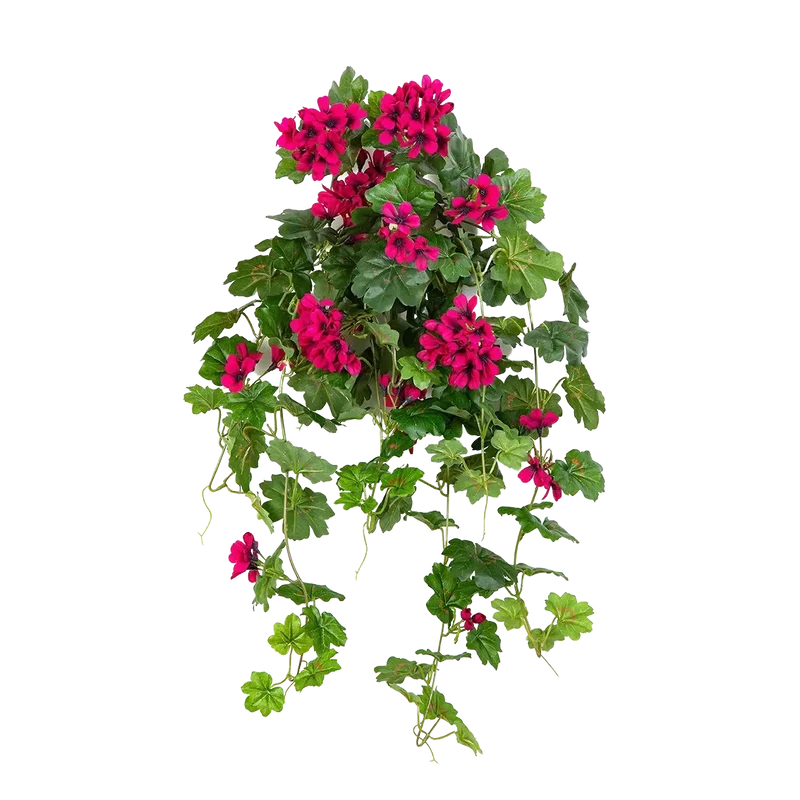Künstliche Hänge-Geranie - Arne | 72 cm