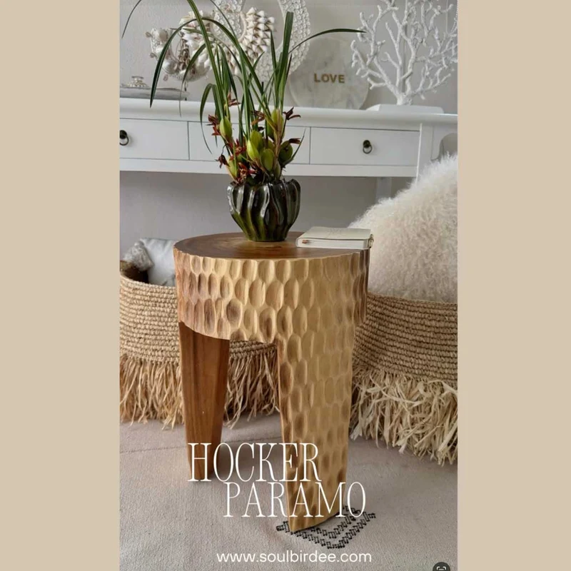 Hocker Holz PARAMO Natur