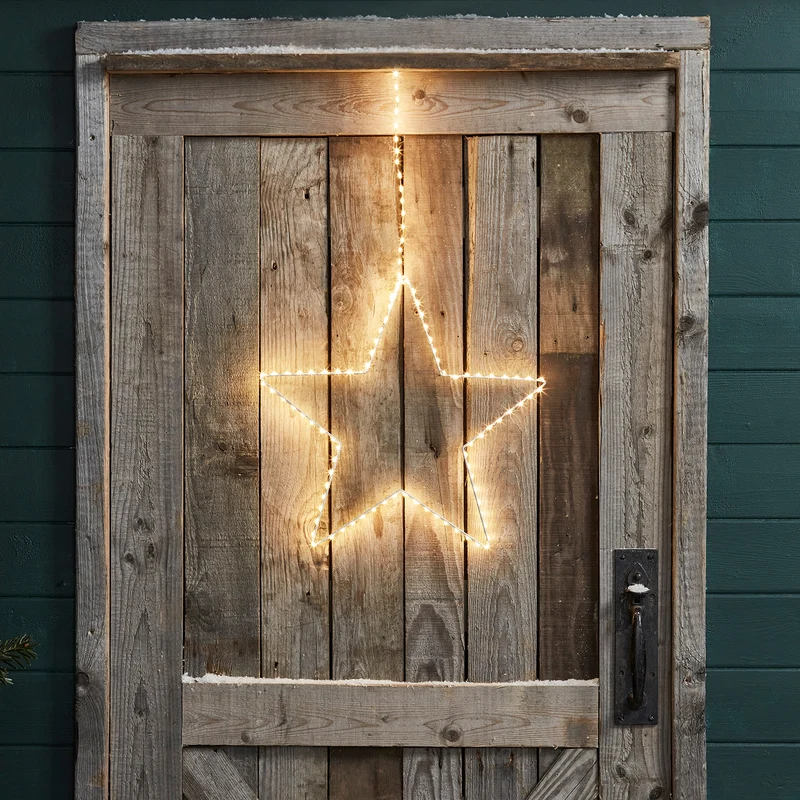 38cm LED Stern Weihnachtsbeleuchtung außen