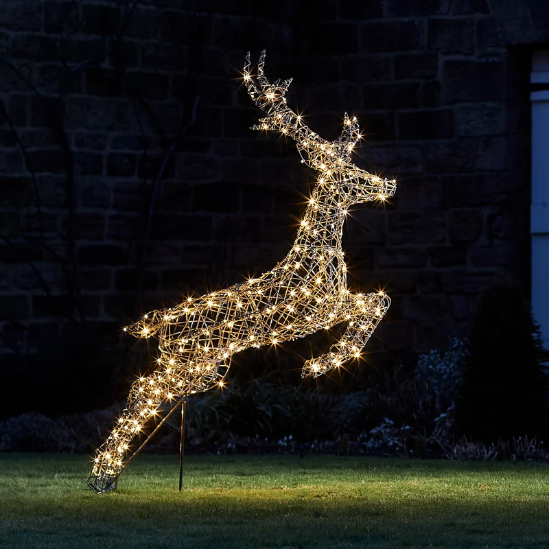 Springendes LED-Rentier Hirsch L Harlow