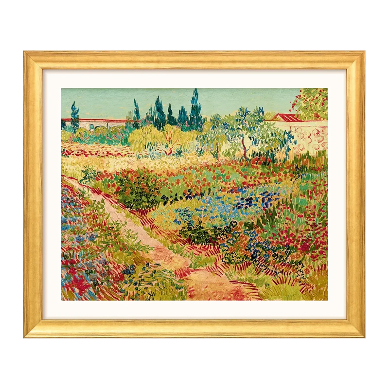 "Blühender Garten mit Pfad" (1888)