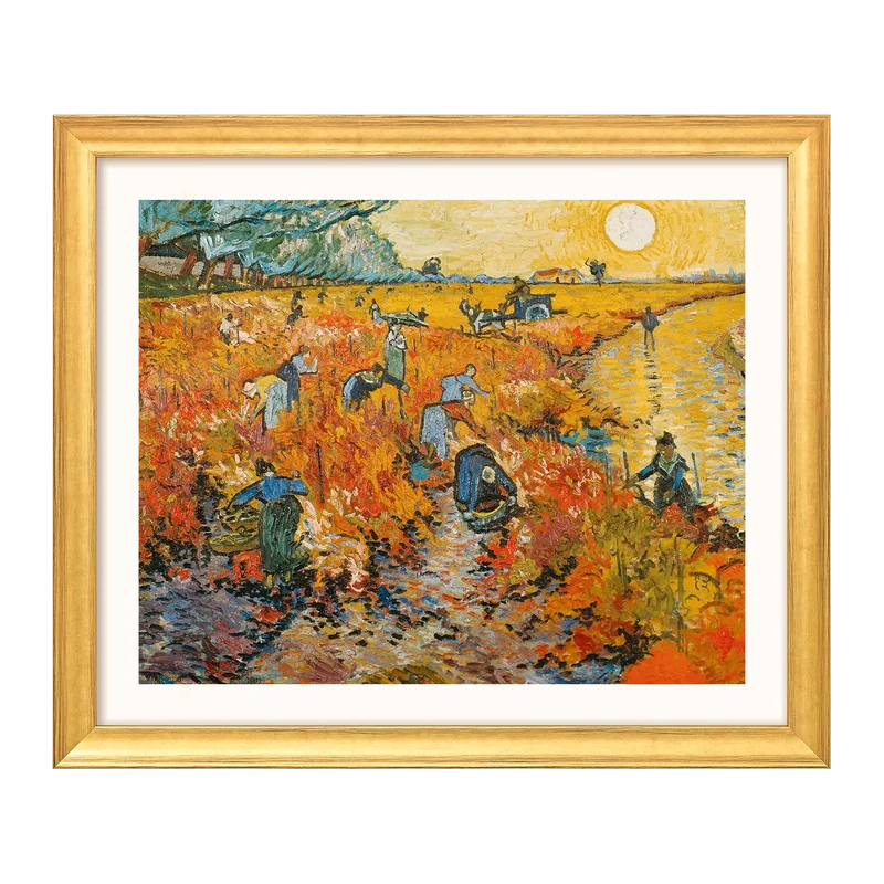 "Der rote Weingarten in Arles" (1888)