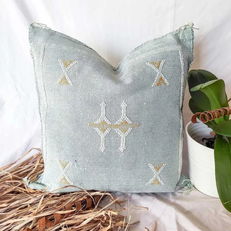 Boho Kissen aus Kaktus Seide