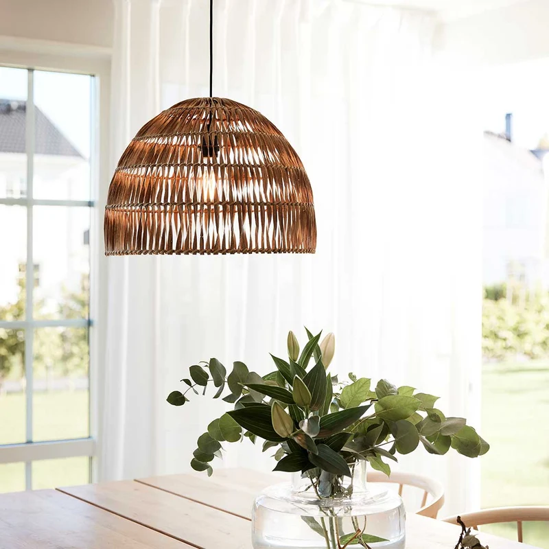 Pendelleuchte Rattan