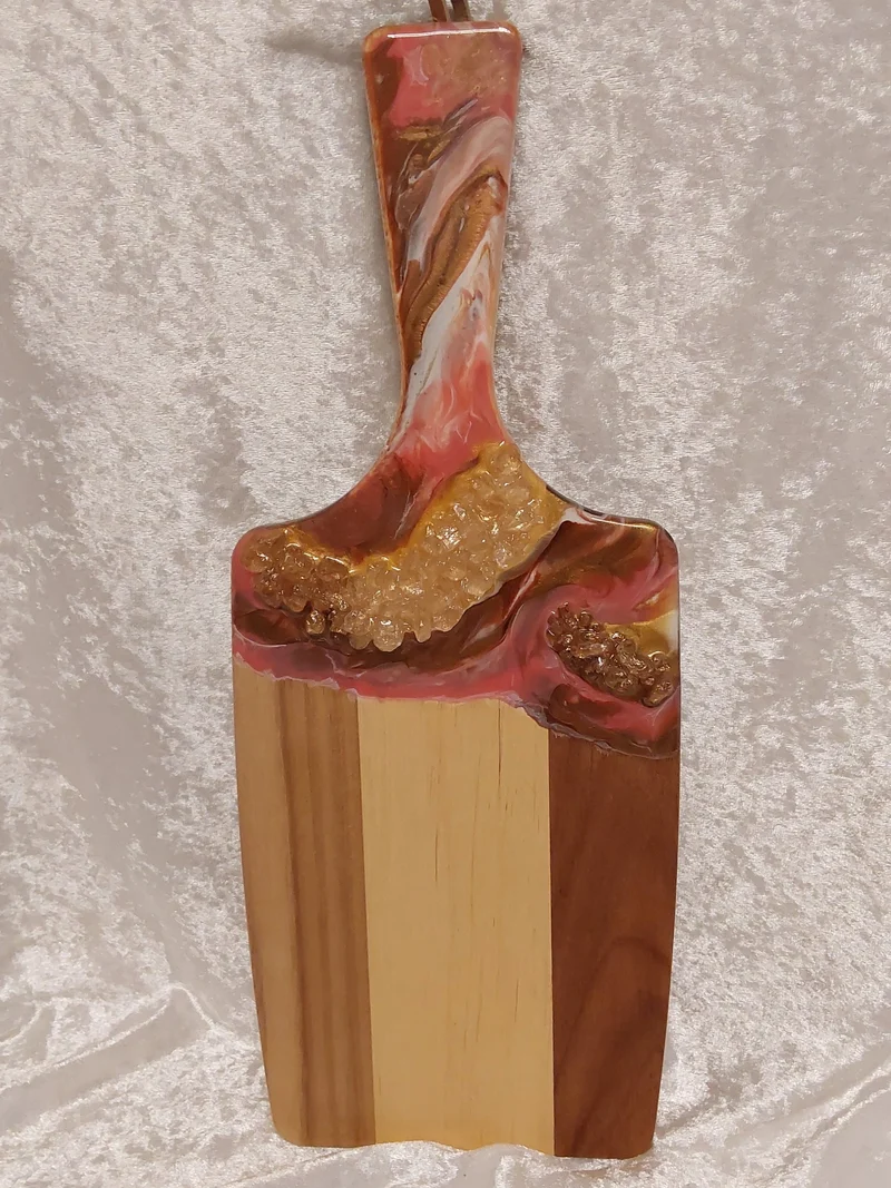 Servierbrett Groß Griff Resin