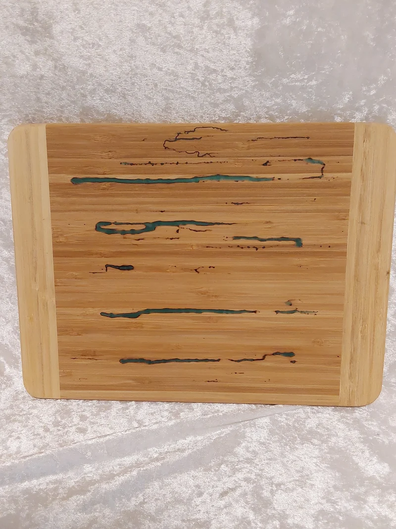 Holztablett Lichtenberg-Design