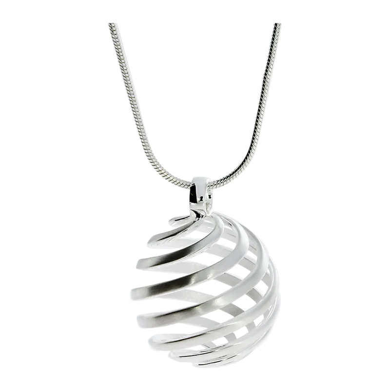 Escher Kugel Kettenanhänger mit Kette