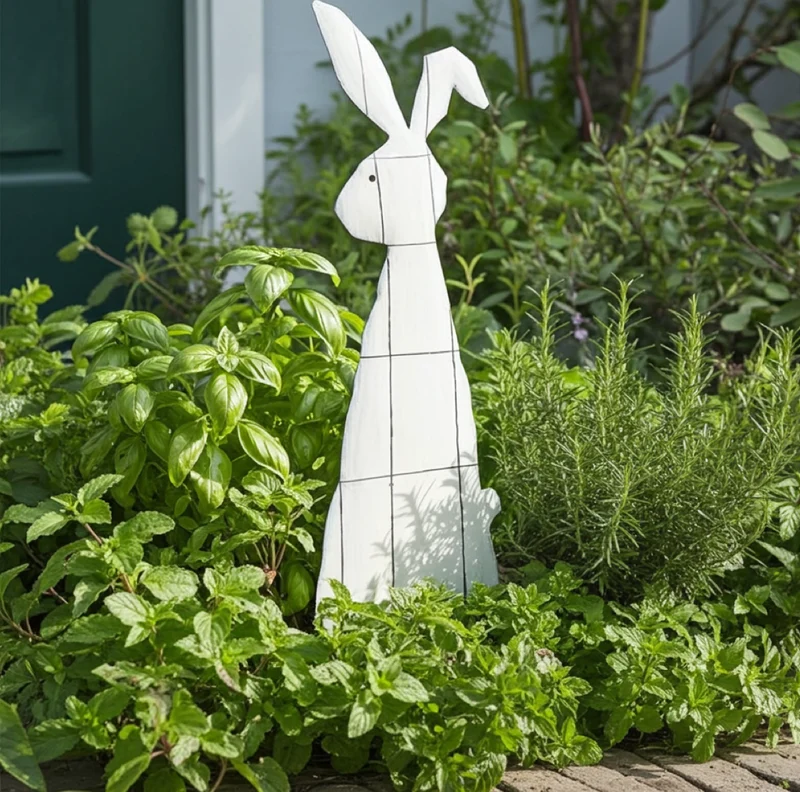 Gartenstecker Hase