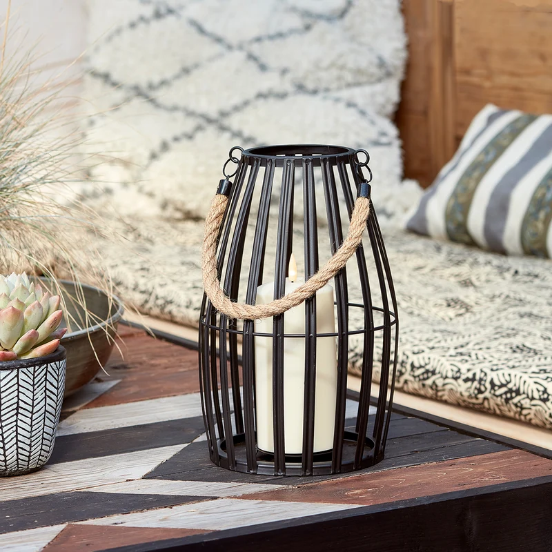 Canberra Deko Laterne mit TruGlow® Outdoor Kerze