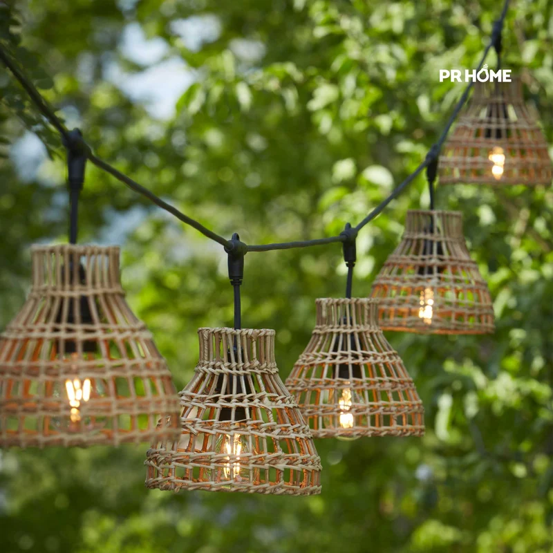 Outdoor Lichtkette Sarah | Rattan