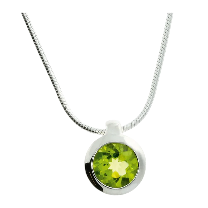 Kette Silber Peridot