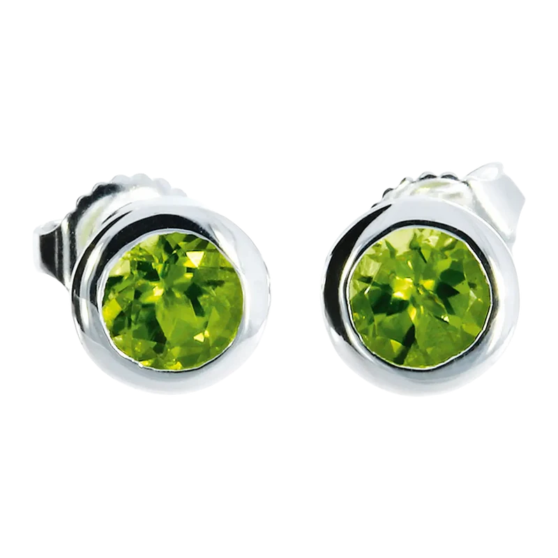 Ohrstecker Silber mit Peridot