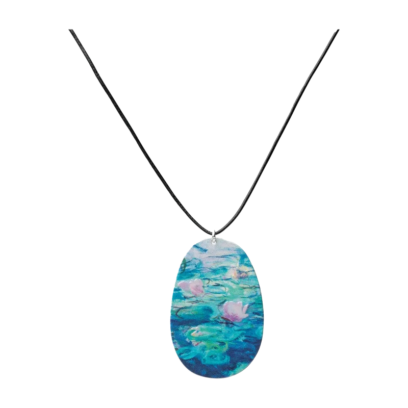 Collier "Les Nymphéas" mit Lederband