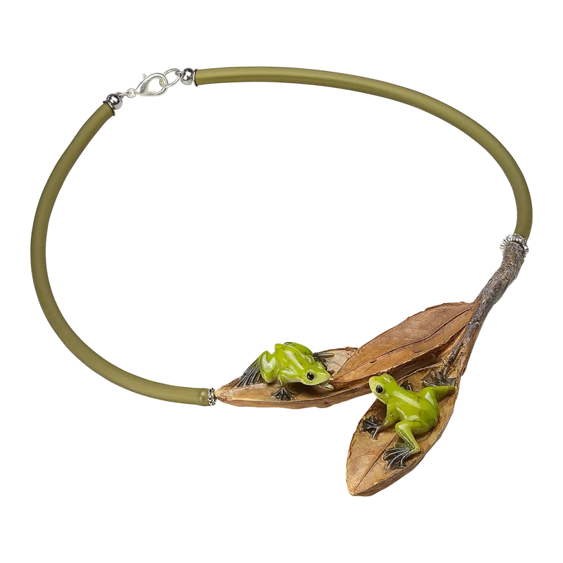 Collier "Laubfrösche"