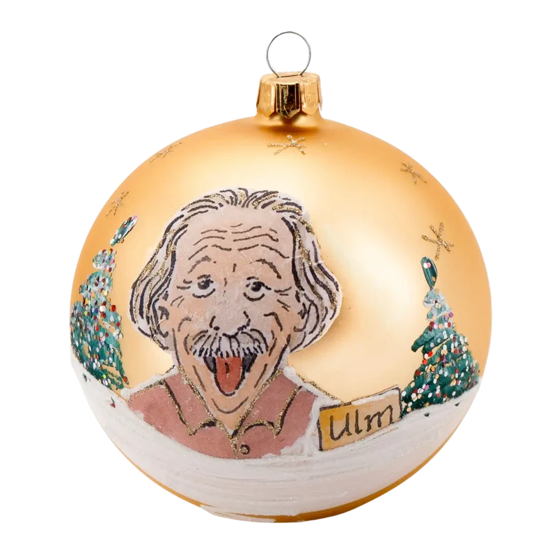 Weihnachtskugel Albert Einstein