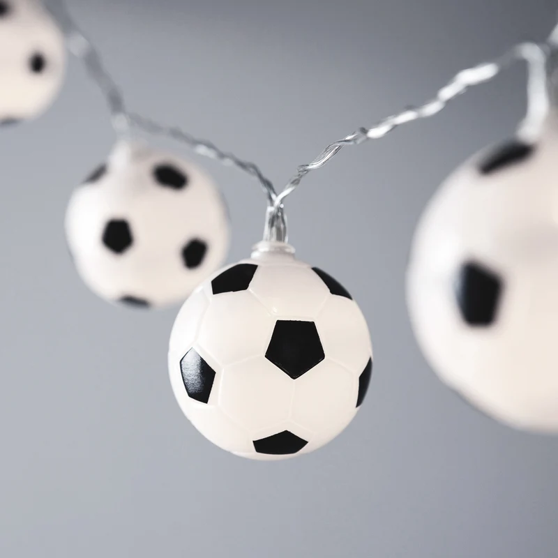 Fußball Lichterkette Batterie 10er