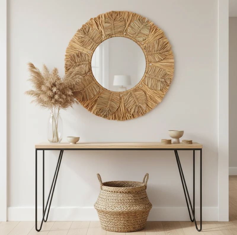 Boho Spiegel Palm Tree