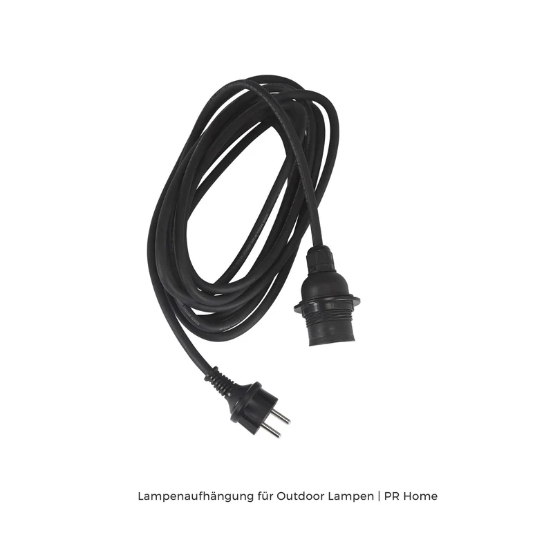 Lampenfassung Outdoor mit Stecker 250cm