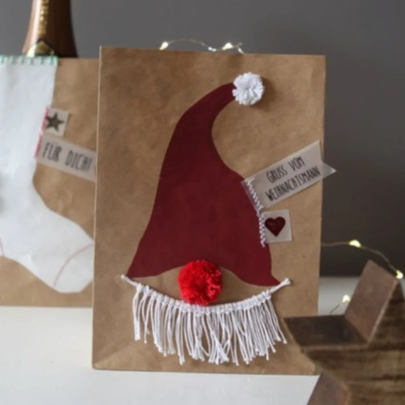 Papiertüte Gruß vom Weihnachtsmann