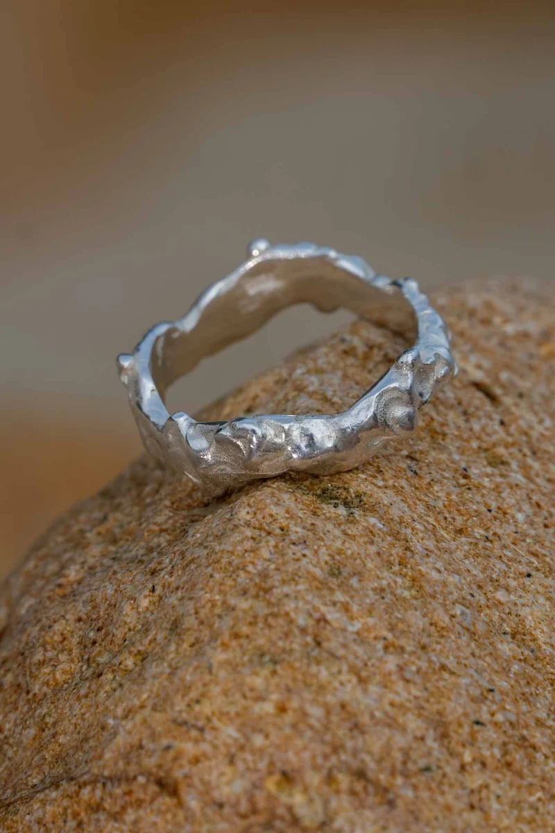 Dripping Silber Ring