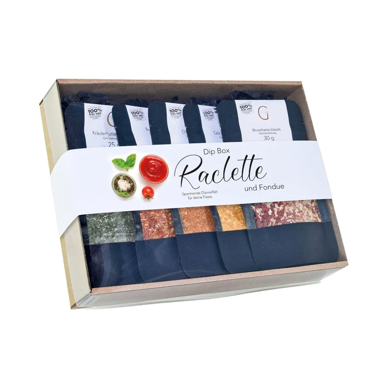 Dip Box Raclette und Fondue – Geschenkset