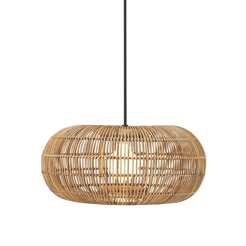 Terrassenlampe aus Rattan Zuri