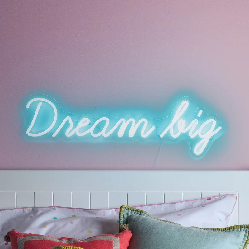 LED Neon Leuchtschriftzug Dream Big
