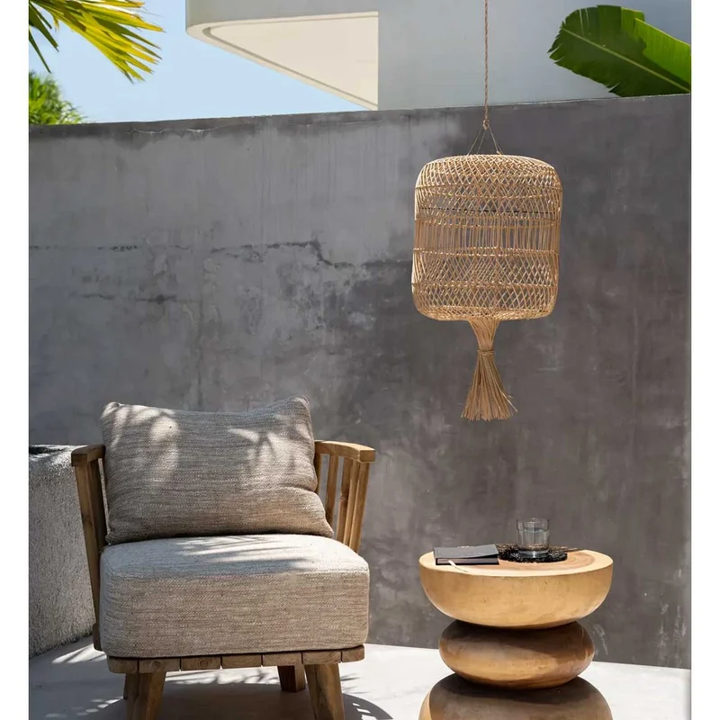 Lampenschirm aus Rattan "Dumpling"