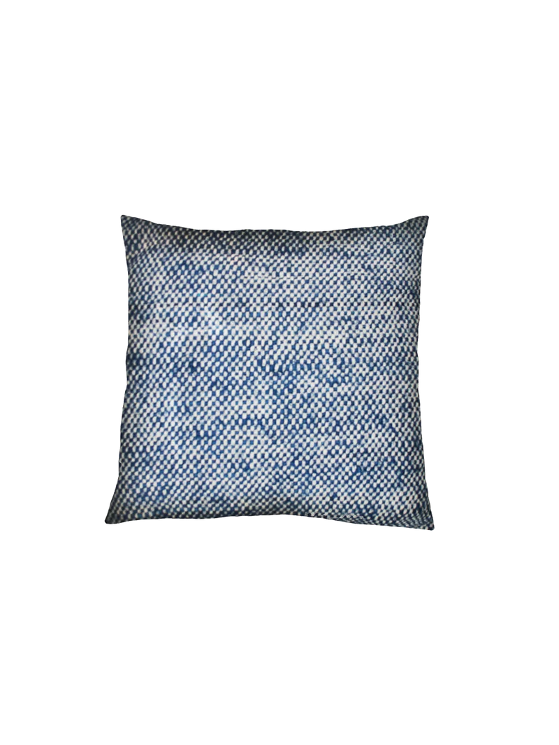 Kissenbezug | "Meliert" Blau-Weiss