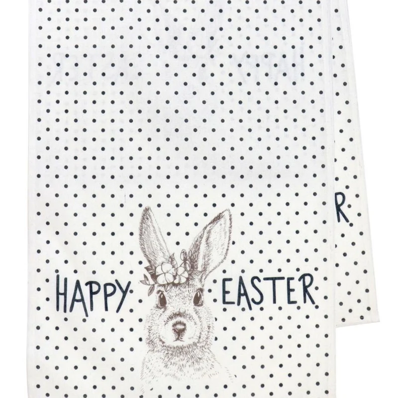 Tischläufer Happy Easter gepunktet