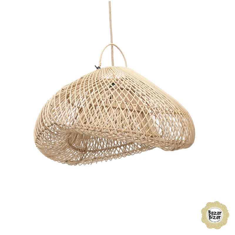 Hängelampe aus Holz "Wolke"