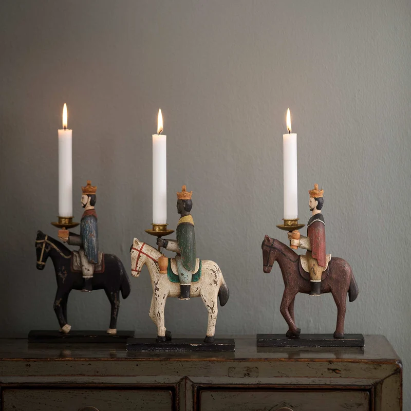 Kerzenhalter "Heilige 3 Könige" 3er Set