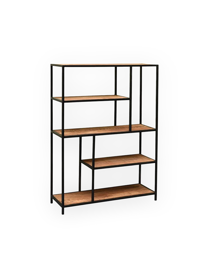 Standregal | "Seaford" – Holz und Metall