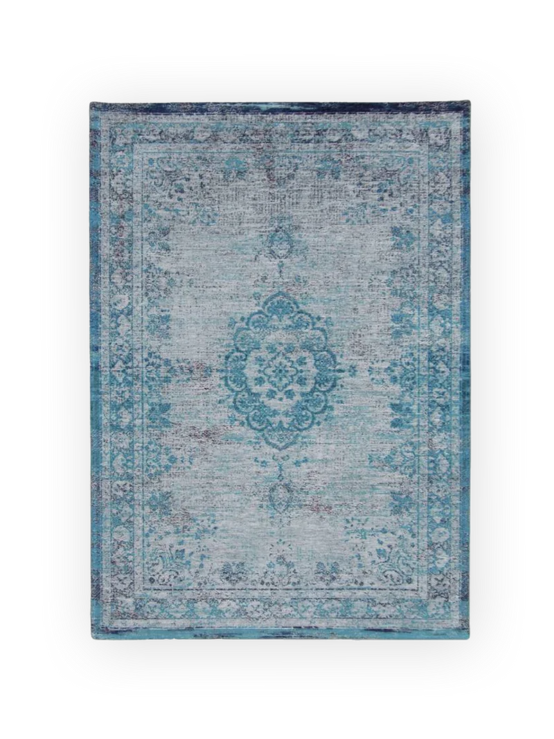 Ornament Grey Turquoise Teppich
