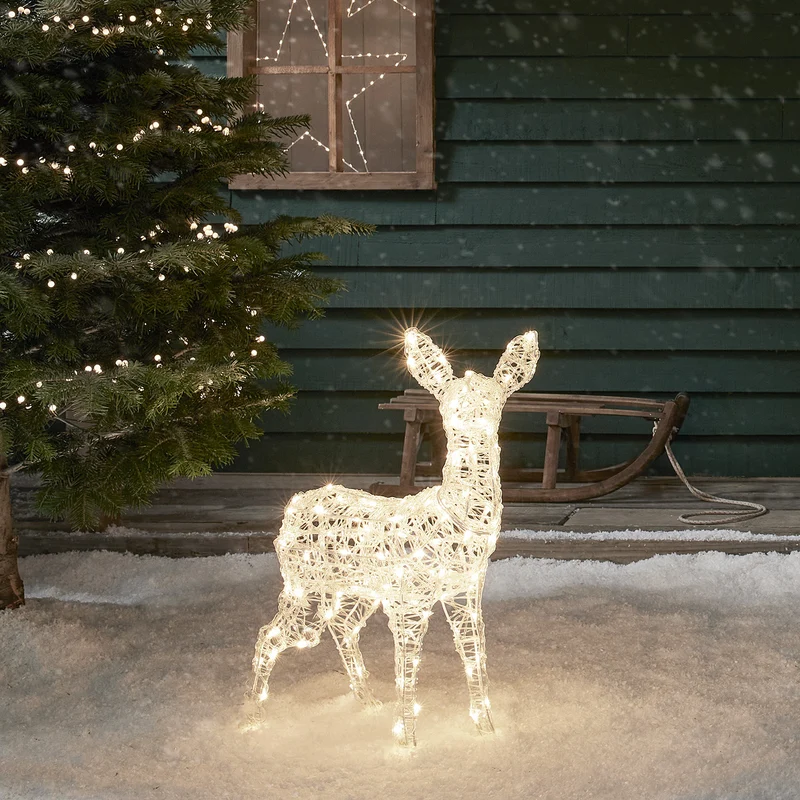 Bicolor LED-Rentier Rehkitz L Swinsty