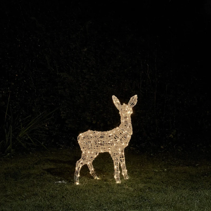 Batteriebetriebenes Bicolor LED-Rentier Rehkitz L Swinsty
