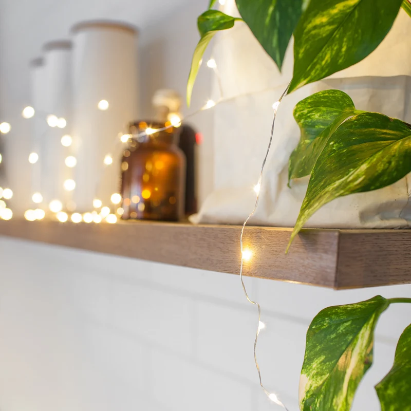 100er Micro USB Lichterkette warmweiß