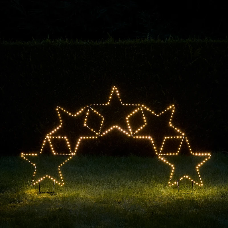 5er Sternenbogen Bicolor LED Stableuchte
