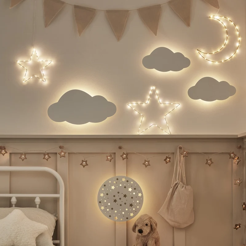 7er Set Night Sky Kinderzimmerlampen