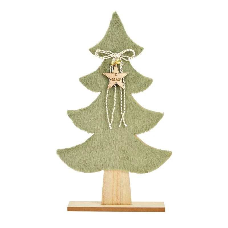 Dekoaufsteller Tanne 39 cm grün